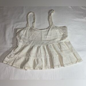 aeropostale eyelet babydoll tank top